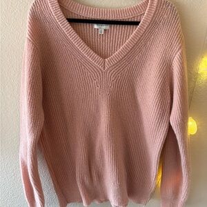 Lucky Brand Pink V-Neck Sweater